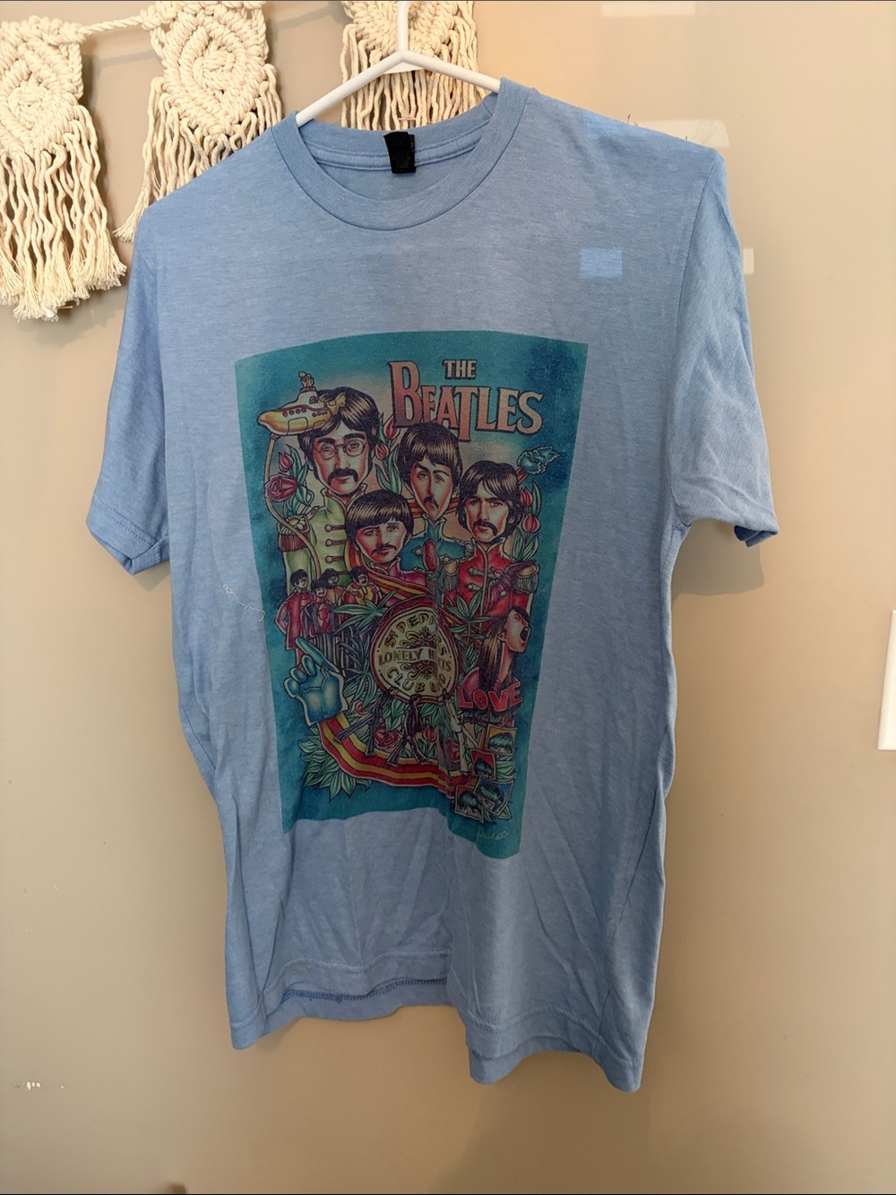 The Beatles Short Sleeve Graphic Tee - Light Blue